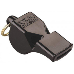 Fox 40 Black Pealess Whistle by Podium 4 Sport
