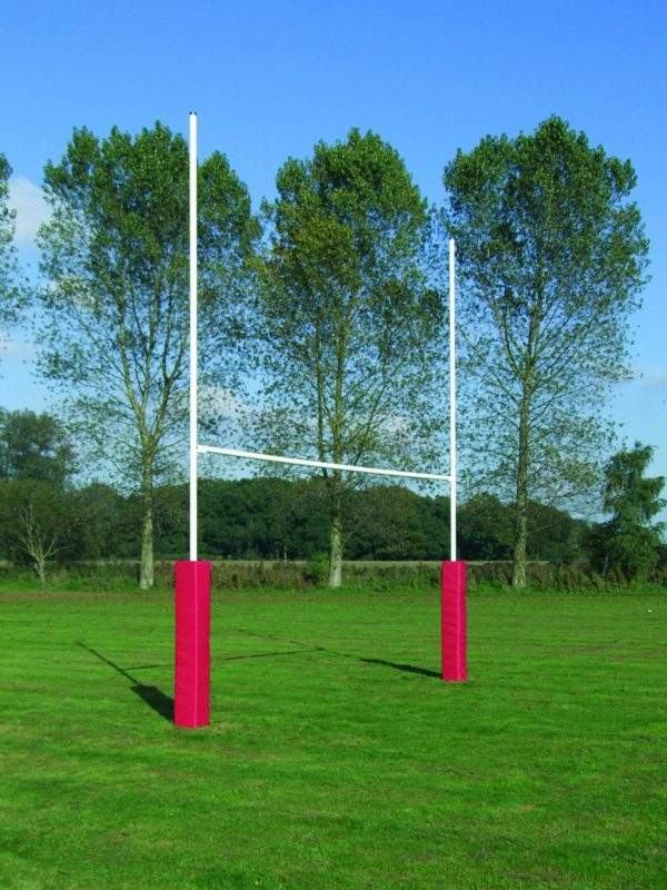 Harrod No 3 Steel Rugby Posts - 6m Socketed by Podium 4 Sport