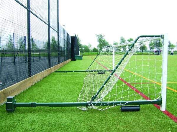 Harrod Aluminium Fence Five-A-Side Folding Goals 3.5m to 5m by Podium 4 Sport