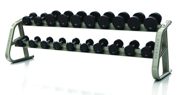 Matrix Aura 10-pair Dumbbell Rack by Podium 4 Sport