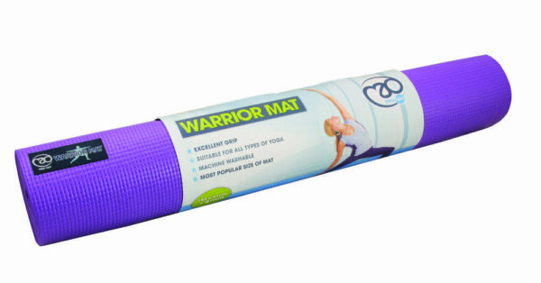 Fitness Mad Warrior 4mm Yoga Mat Purple by Podium 4 Sport