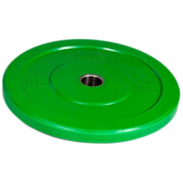 NXG Olympic Training Colour Rubber Disc (Round) 10kg by Podium 4 Sport