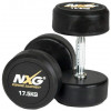 NXG Rubber Dumbbell Pair 17.5kg by Podium 4 Sport