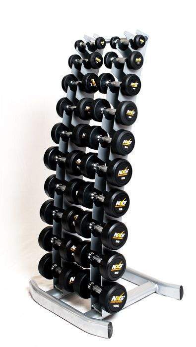 NXG Vertical Dumbbell Rack with Dumbbells (1-10kg)