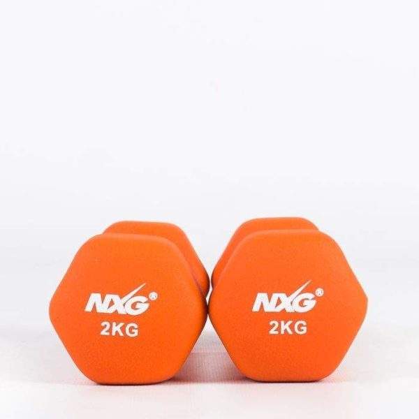 NXG Neoprene Dumbbell Pair 2kg by Podium 4 Sport