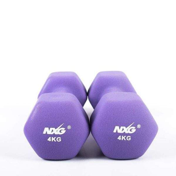 NXG Neoprene Dumbbell Pair 4kg by Podium 4 Sport