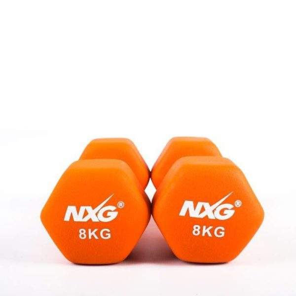 NXG Neoprene Dumbbell Pair 8kg by Podium 4 Sport