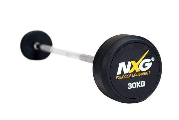 NXG Rubber Barbell 30kg by Podium 4 Sport