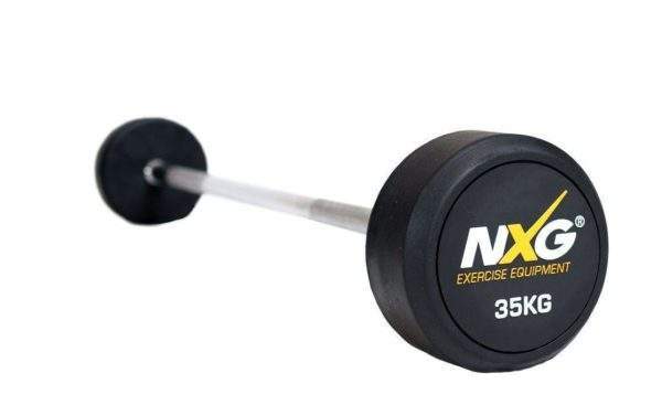 NXG Rubber Barbell 35kg by Podium 4 Sport